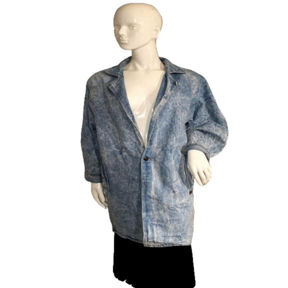 Jackets & Blazers - Denim Blazer Stone Washed Size Medium